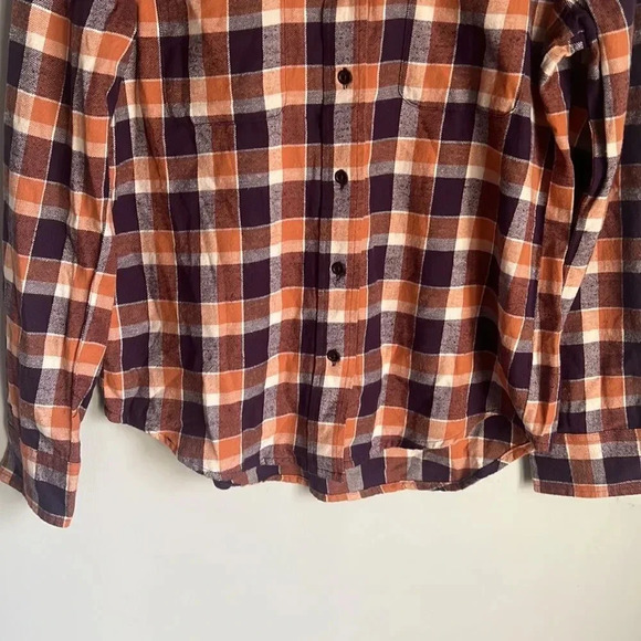 NEW Pact currant plaid mila flannel organic cotton shirt - Picture 4 of 9